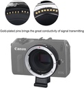  Adaptador De Lente Commlite Canon Efs A Eos M Electronic Af