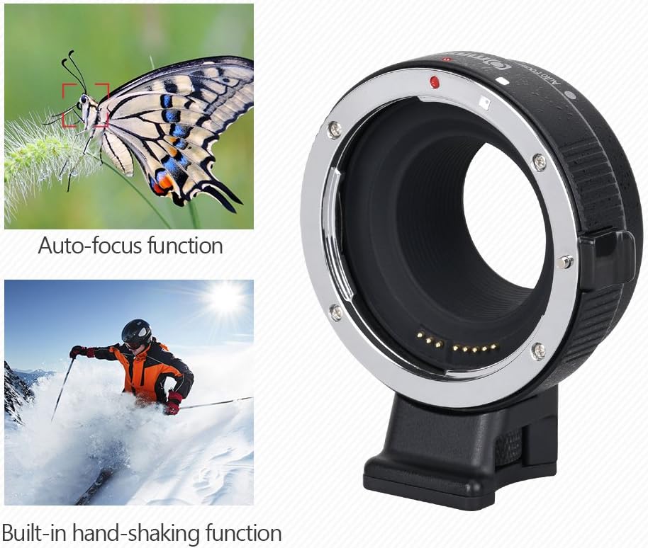  Adaptador De Lente Commlite Canon Efs A Eos M Electronic Af