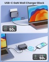 Estacion de Carga GAN VI USB 200W 4 Tipo C 2 USB A de Pared