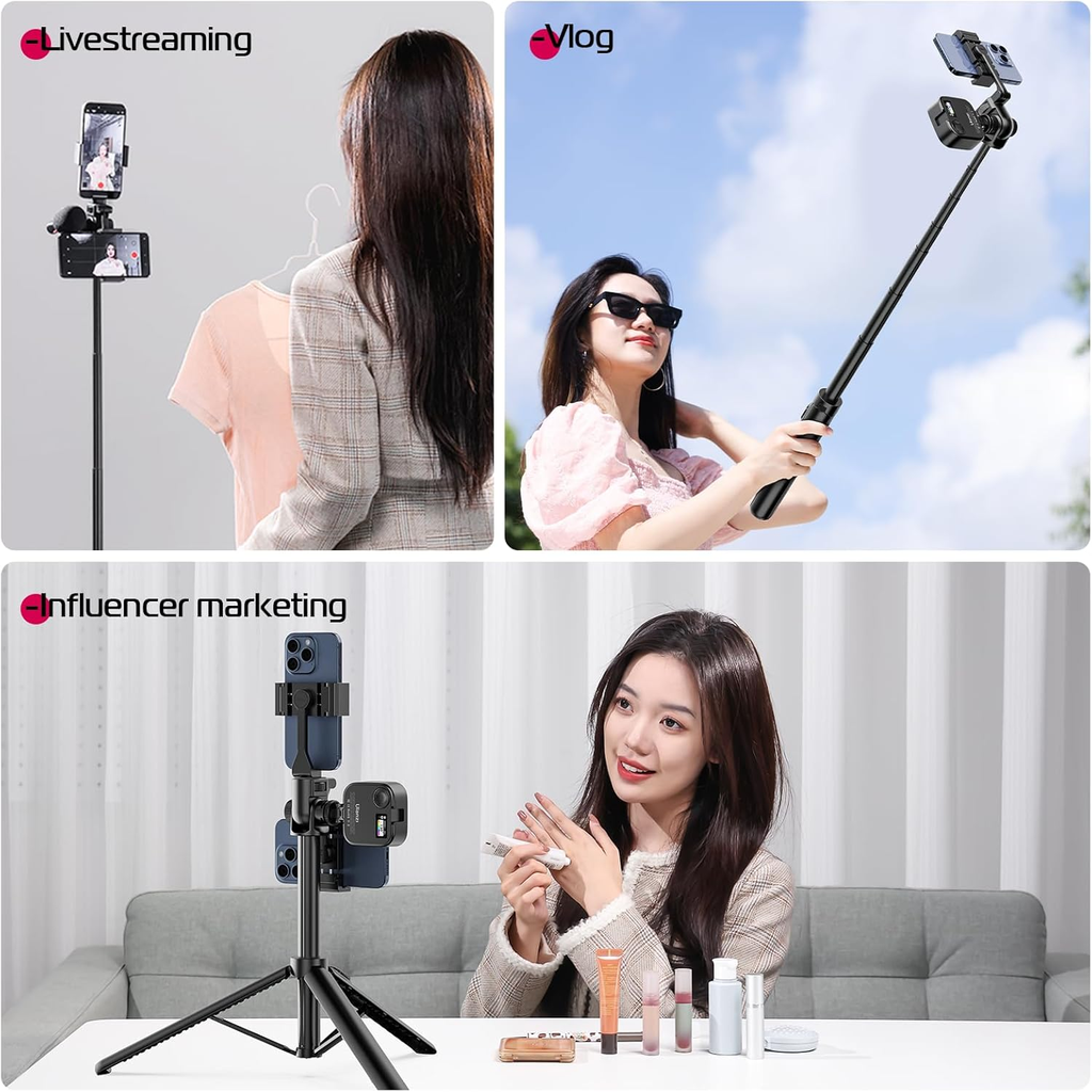 Tripode 158 cm Selfie Stick Ulanzi MT70 Control bluetooth 