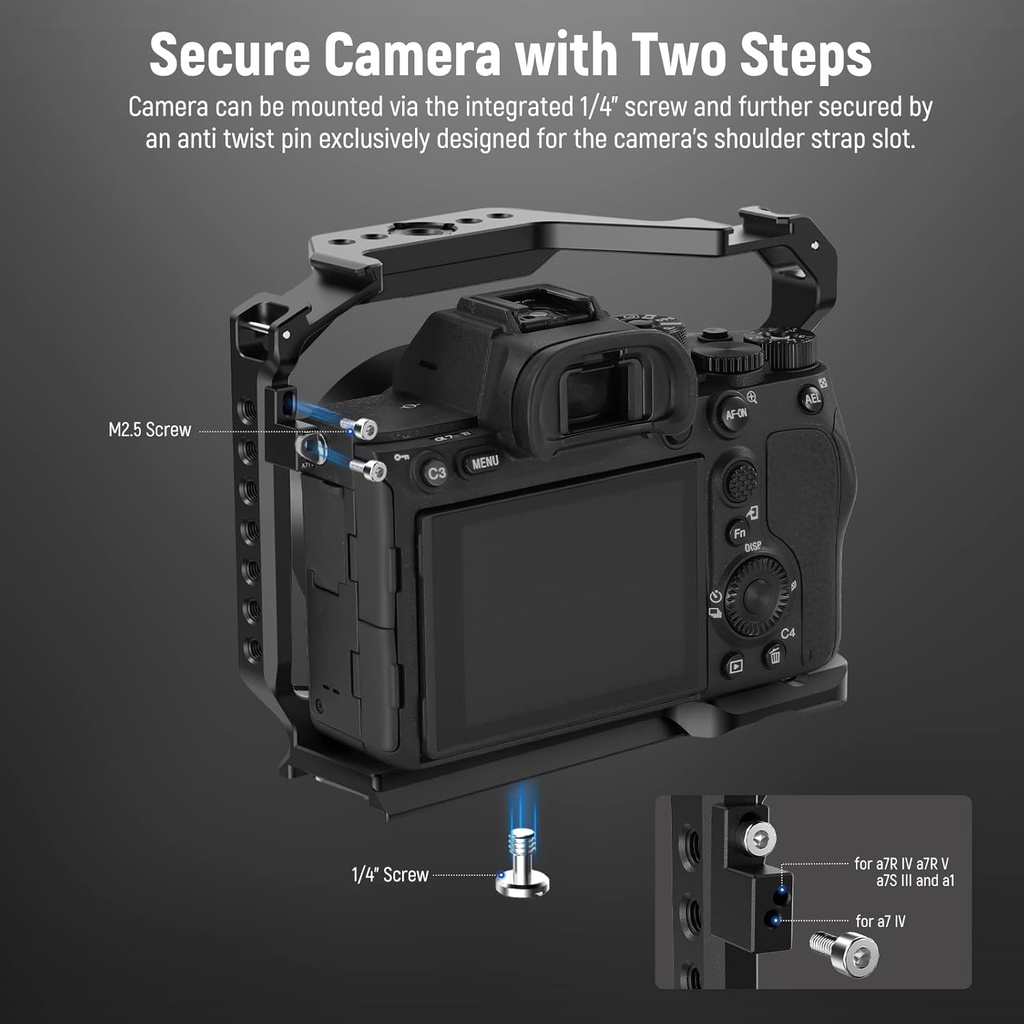 Jaula Neewer para Sony a7R V/a7R IV/a7 IV/a7S III/a1