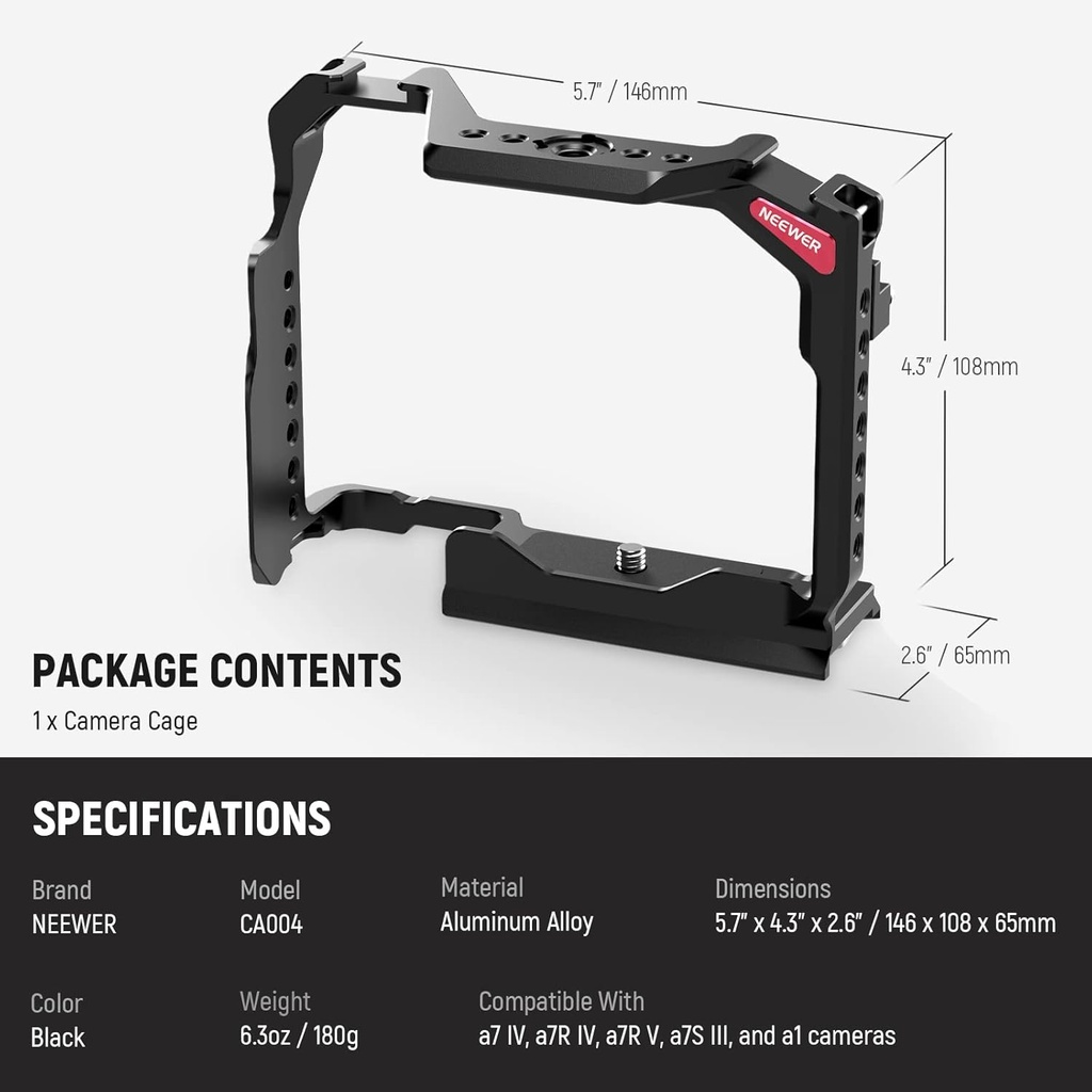 Jaula Neewer para Sony a7R V/a7R IV/a7 IV/a7S III/a1