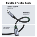 Extension 1 mts USB C 10Gbps USB 3.2 Macho Hembra Ugreen 100W