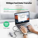 Extension 1 mts USB C 10Gbps USB 3.2 Macho Hembra Ugreen 100W