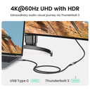 Extension 1 mts USB C 10Gbps USB 3.2 Macho Hembra Ugreen 100W