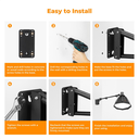 Brazo de Extensión Triangular de Pared KF CONCEPT de 130 cm para luces de video