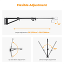 Brazo de Extensión Triangular de Pared KF CONCEPT de 180 cm para luces de video
