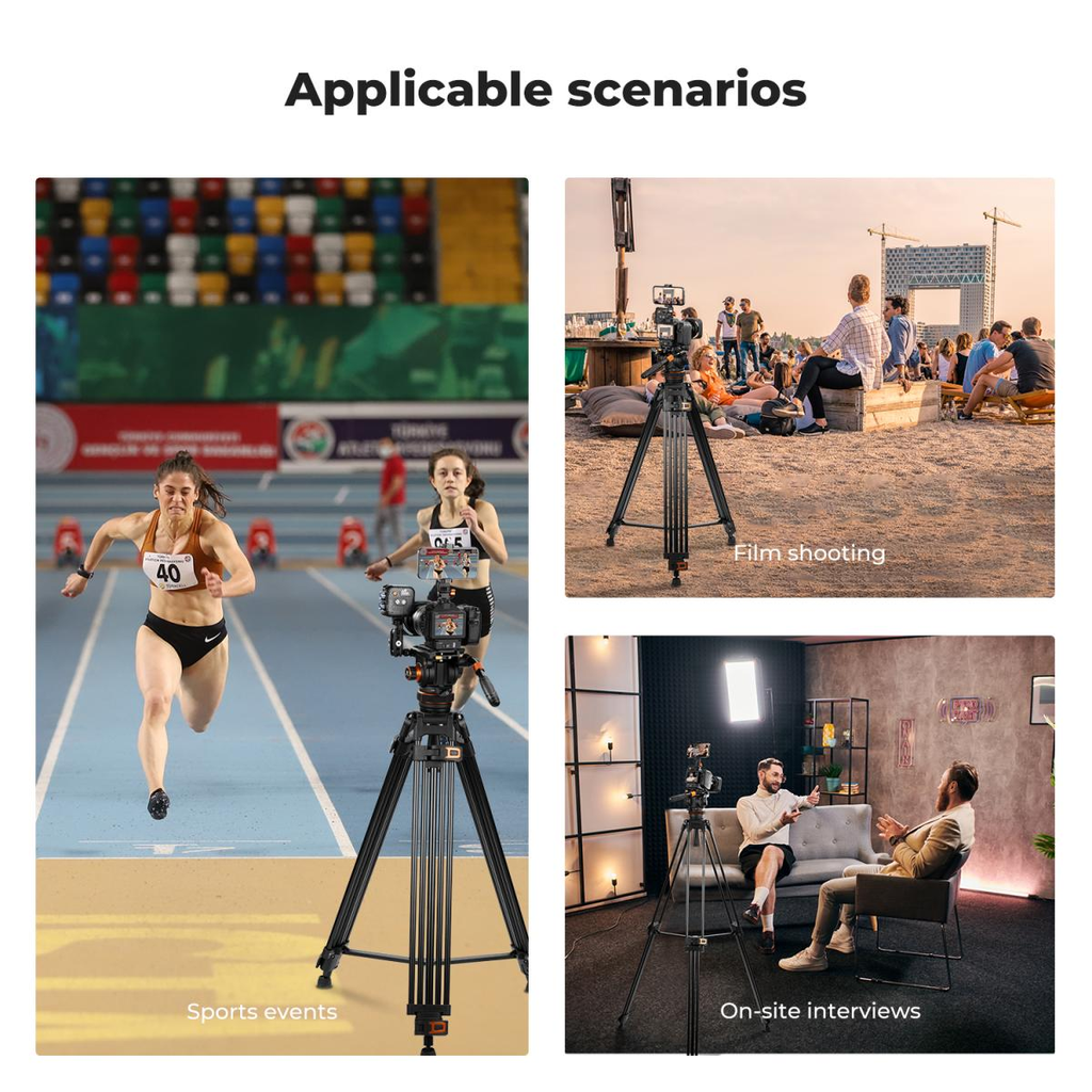 Tripode KF Concept Cabezal Fluido Video KF09.148V1