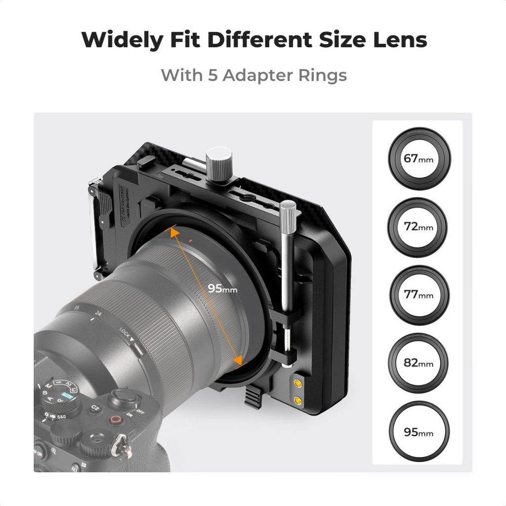 Matte box Filter K&f Concept 67-72-77-82-95 mm