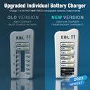 Cargador Baterias EBL + 8 AA 2300 mAh + 8 AAA 1100 mAh