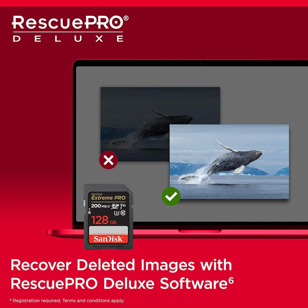  Tarjeta SD 128 GB Sandisk Extreme PRO SDXC V30 Uhs-i