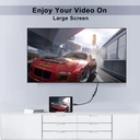 Cable Micro HDMI Macho a Hembra HDMI 4k 60Hz Twozoh 28 cm