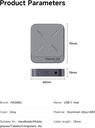 Docking HUB para iPhone Magsafe HDMI 4K Lector SD 3 USB