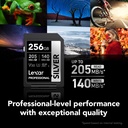 Memoria Sd 256gb Lexar Class 10 U3 V30 Silver Sdxc UHS-I