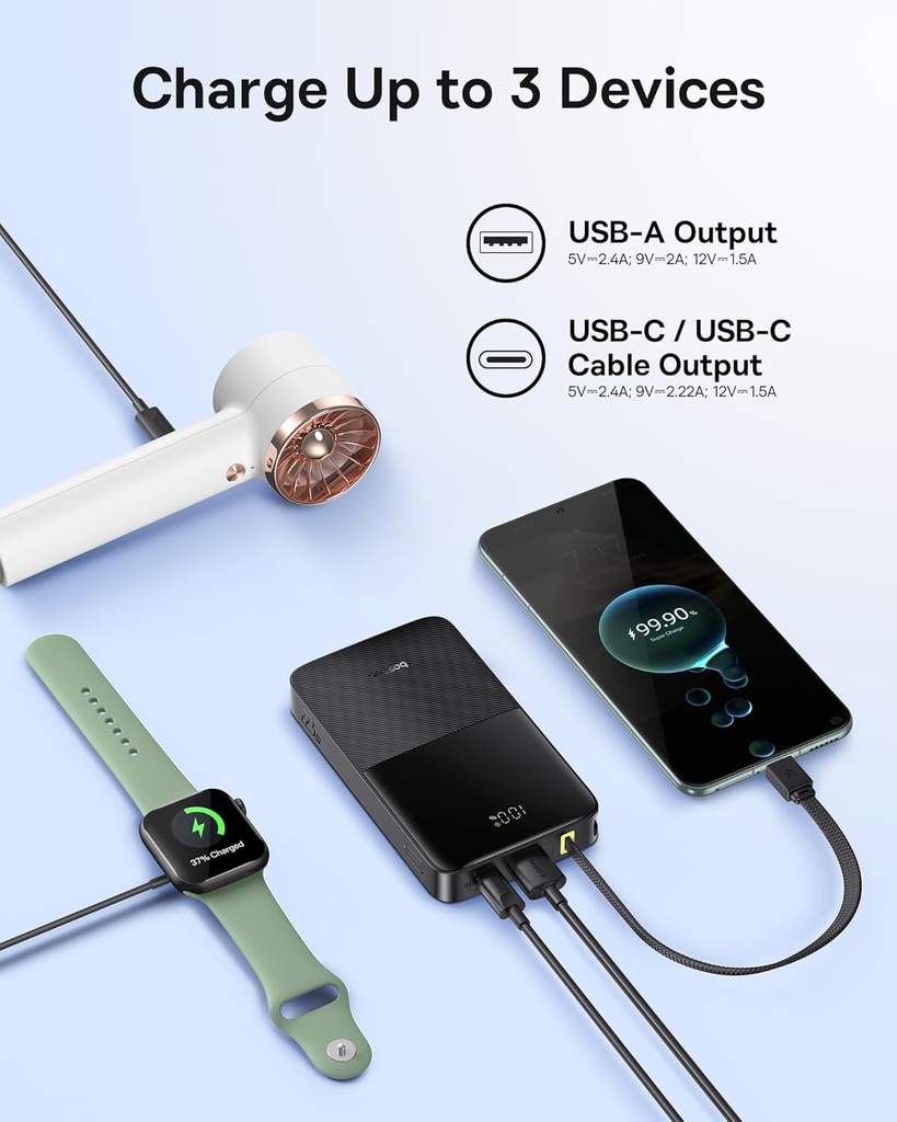 Power Bank 10.000mah Baseus Carga Rapida PD 22.5W