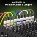 Cable Xlr Macho A Xlr Hembra De 15 Mts Para Microfonos de colores