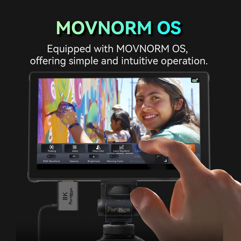 Monitor de Campo Portkeys PT5III 5,4 Pulg 4K Touchscreen