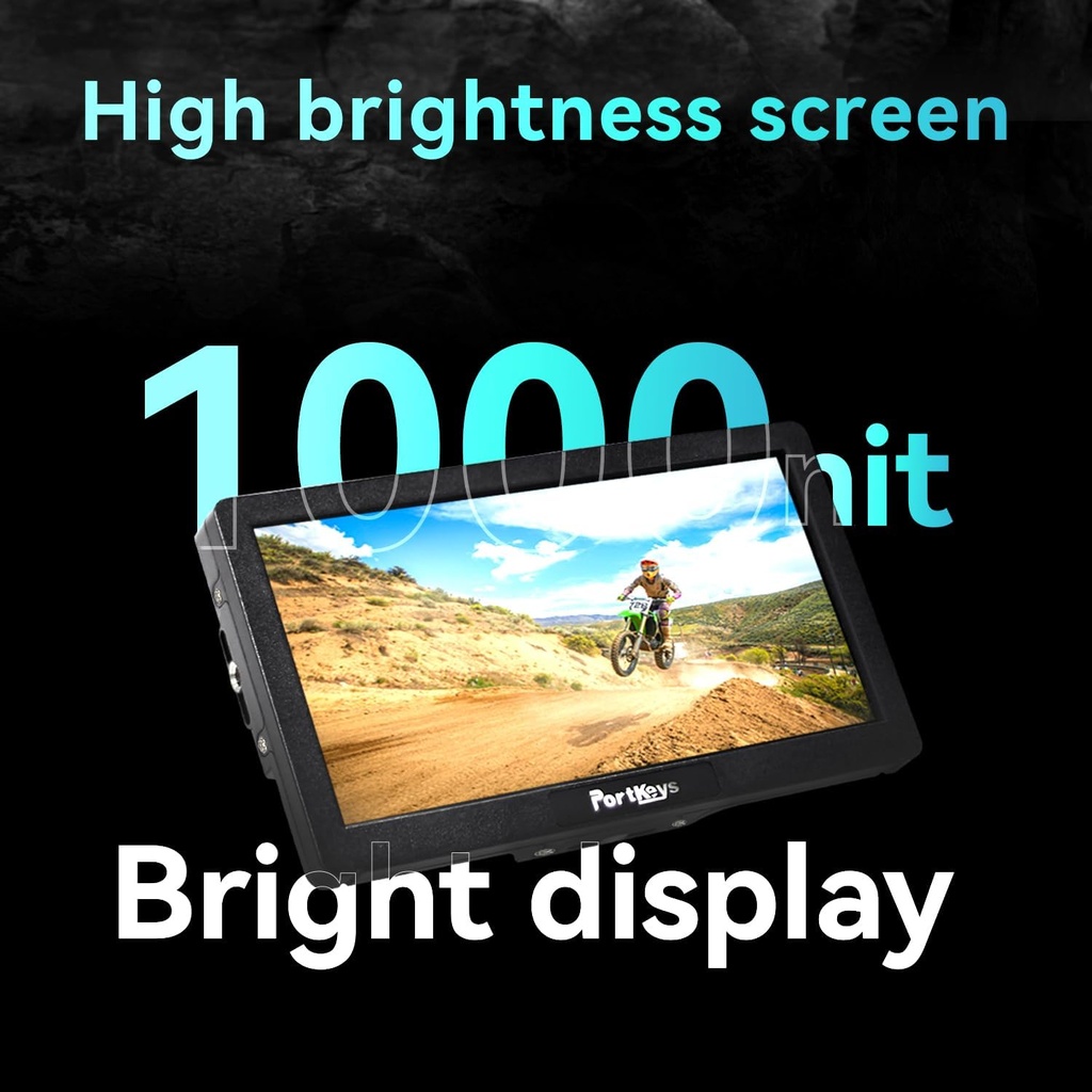 Monitor de Campo Portkeys HD7H 7 Pulg 4K 1000nit Touchscreen