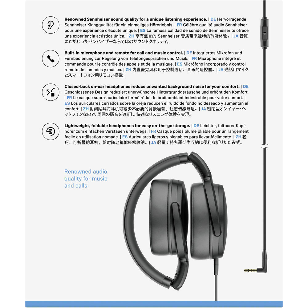 Audifonos Sennheiser HD400S de Cable 3.5mm
