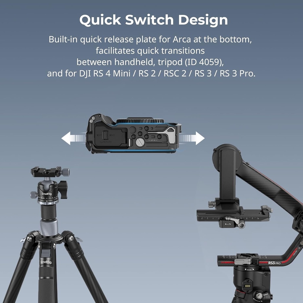 Jaula Smallrig para Camara R50V con Grip Silicona ARCA