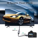 Cable Mini Hdmi Macho a Hdmi Hembra 4K 20 cm