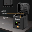 Caja de Carga Rapida USB C Dual para Baterias SONY NP-FZ100