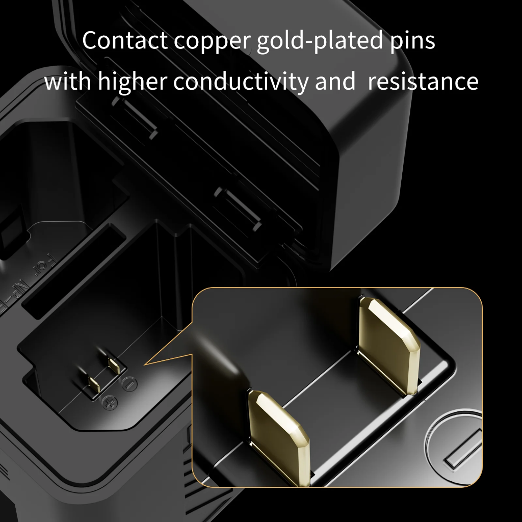 Caja de Carga Rapida USB C Dual para Baterias SONY NP-FZ100