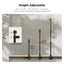 Stand de escritorio C-Clamp K&F CONCEPT 37–90cm KF34.040