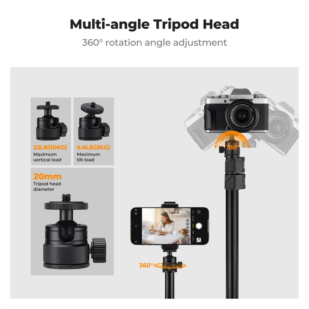 Stand de escritorio C-Clamp K&F CONCEPT 37–90cm KF34.040