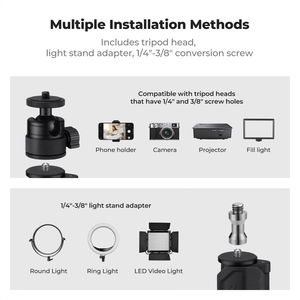 Stand de escritorio C-Clamp K&F CONCEPT 37–90cm KF34.040