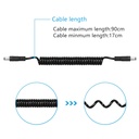 Cable DC 5.5MM x 2.1MM Macho Macho para Vmount Monitores y mas