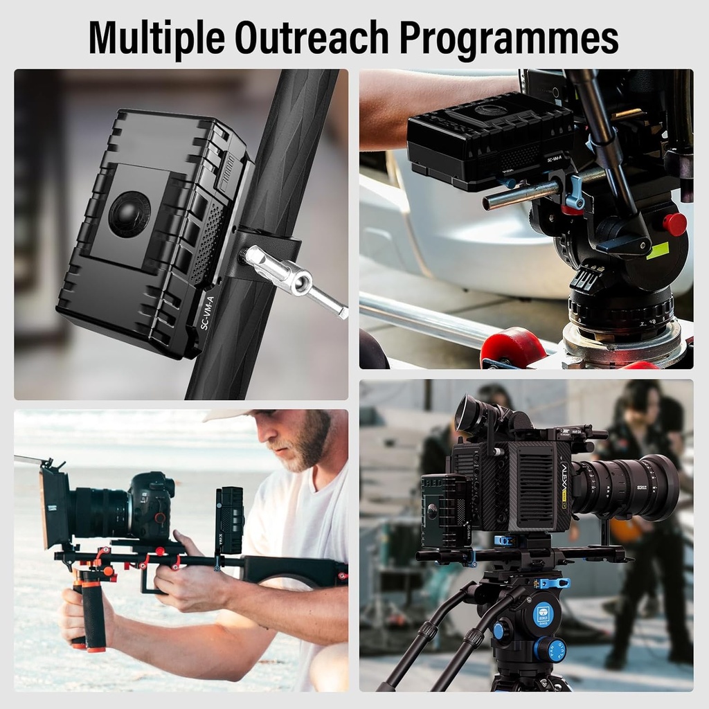 Soporte de Batería V-Mount Sirui para Rigs de varillas 15 mm