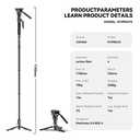 Monopie Coman M1V5 Pro Fibra de Carbono One Click go Fast 170 CM