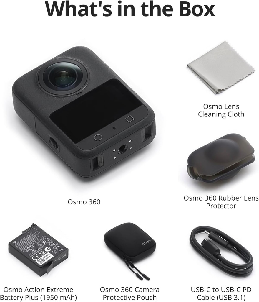 Camara DJI Osmo 360 Sensor 1 Pulg 8K