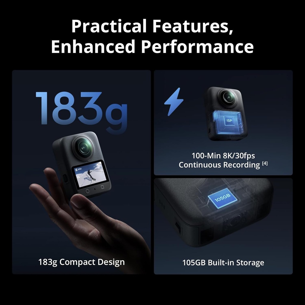 Camara DJI Osmo 360 Sensor 1 Pulg 8K