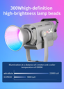 Luz de video LED Nicefoto LV-3000C RGB 300W Profesional