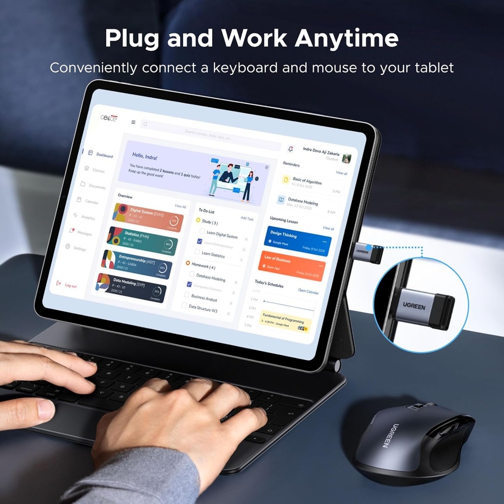 Convertidor Otg Tipo C Macho a Usb 3.0 10Gbps Hembra Ugreen