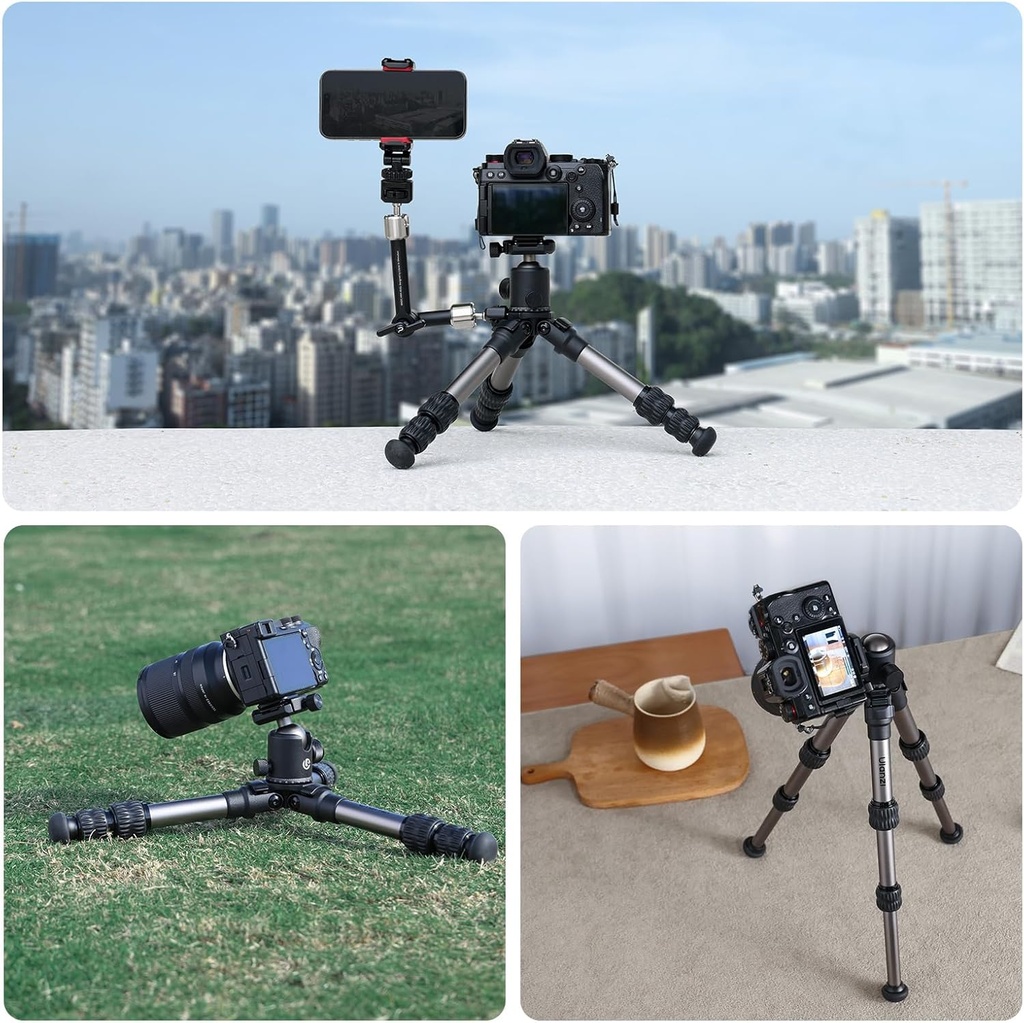 Tripode Portatil de Viaje Ulanzi TT30 altura Maxima 44 CM