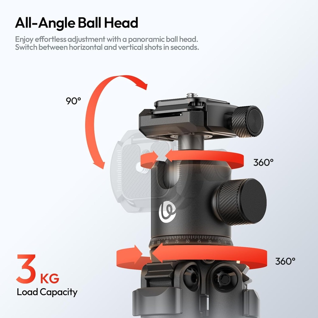 Tripode Portatil de Viaje Ulanzi TT30 altura Maxima 44 CM