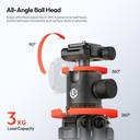 Tripode Portatil de Viaje Ulanzi TT30 altura Maxima 44 CM