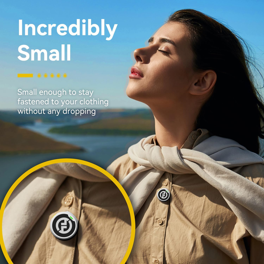 Microfono Balita Inalambrico Hollyland Lark M2 Tipo C Ivory White