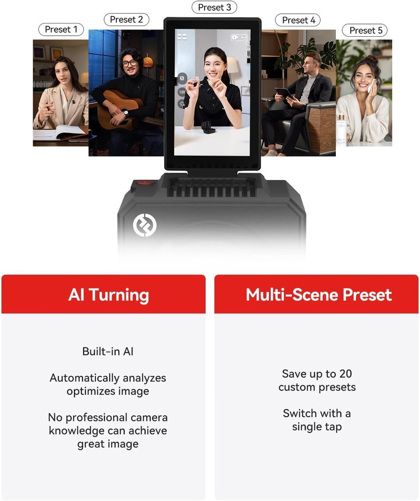 Camara Hollyland VenusLiv Air Sensor 1/1.3" Streaming 4K30p UVC HDMI 