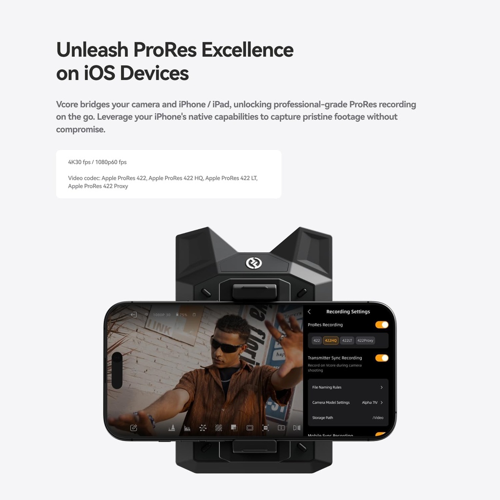 Transmisor Hollyland Vcore 4K 30Fps Baja Latencia 4 Dispositivos