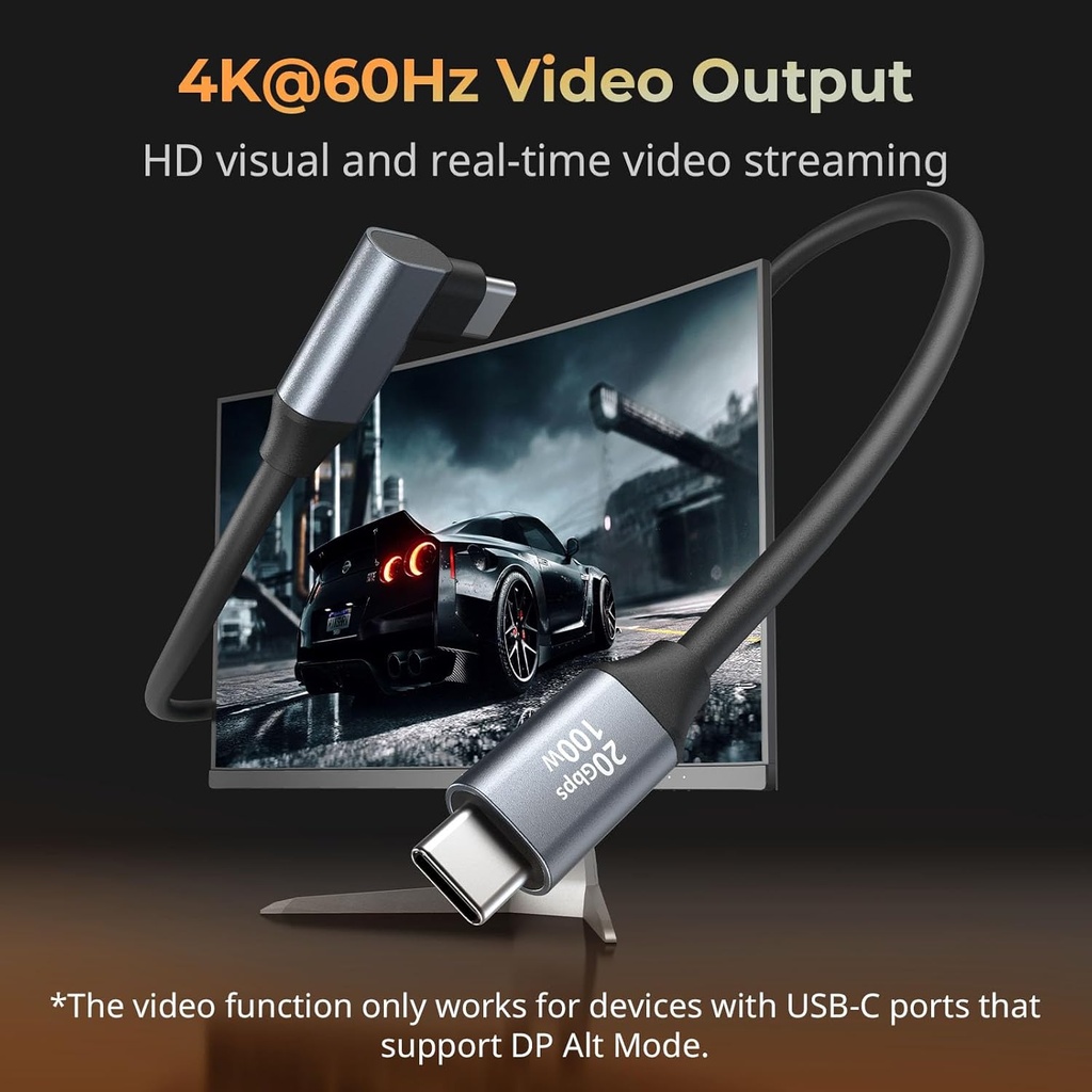 Cable Smallrig 60 Cm USB C a USB C Type C 3.2 Gen 2x2 Cable 20Gbps 100W