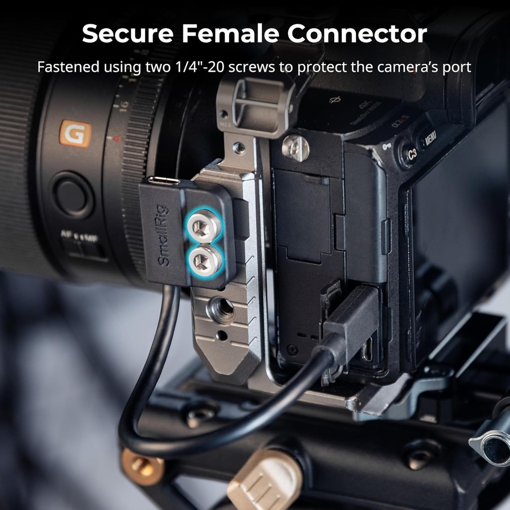 Cable Smallrig USB C Macho Hembra USB 3.2 Gen 2x2 240W 20Gbps para jaula