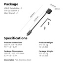 Cable Smallrig USB C Macho Hembra USB 3.2 Gen 2x2 240W 20Gbps para jaula