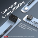 Cable Smallrig USB C Macho Macho Trenzado USB 3.2 Gen 2x2 100W 20Gbps 90 Grados 1 mts