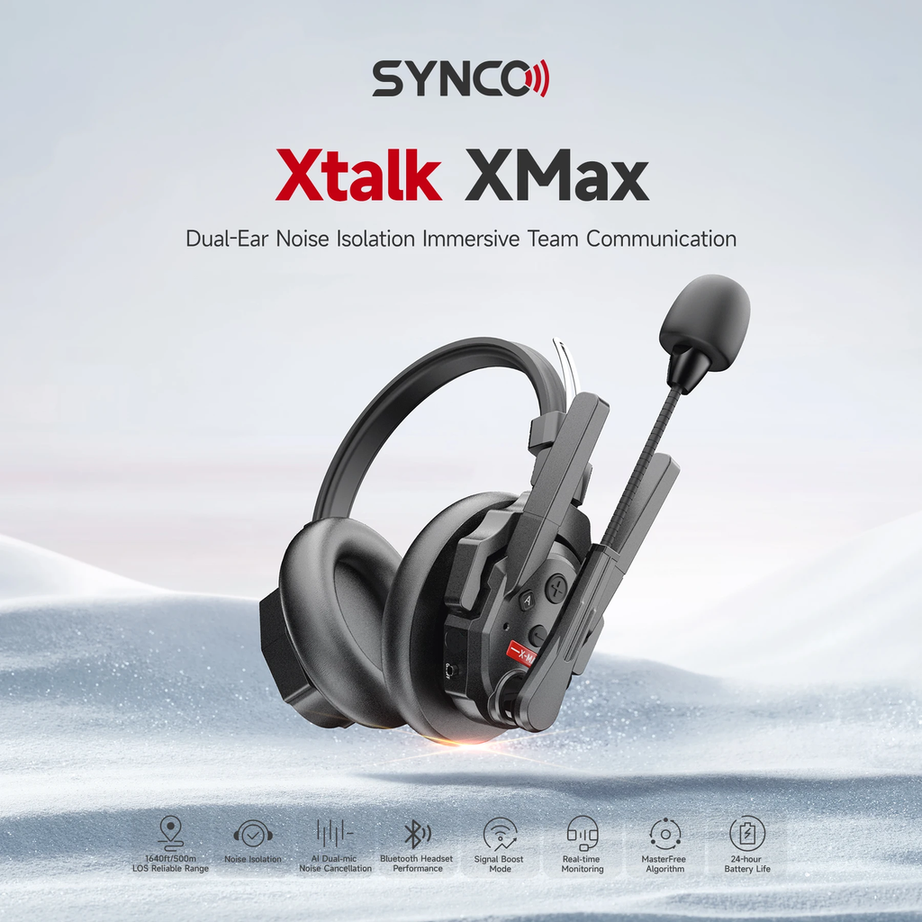 Intercomunicador Synco Xtalk XMax5 Dual Ear 500 Mts Kit 5 und