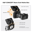 Matte box Filter K&f Concept 67-72-77-82-95 mm + Case Duro