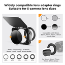 Matte box Filter K&f Concept 67-72-77-82-95 mm + Case Duro